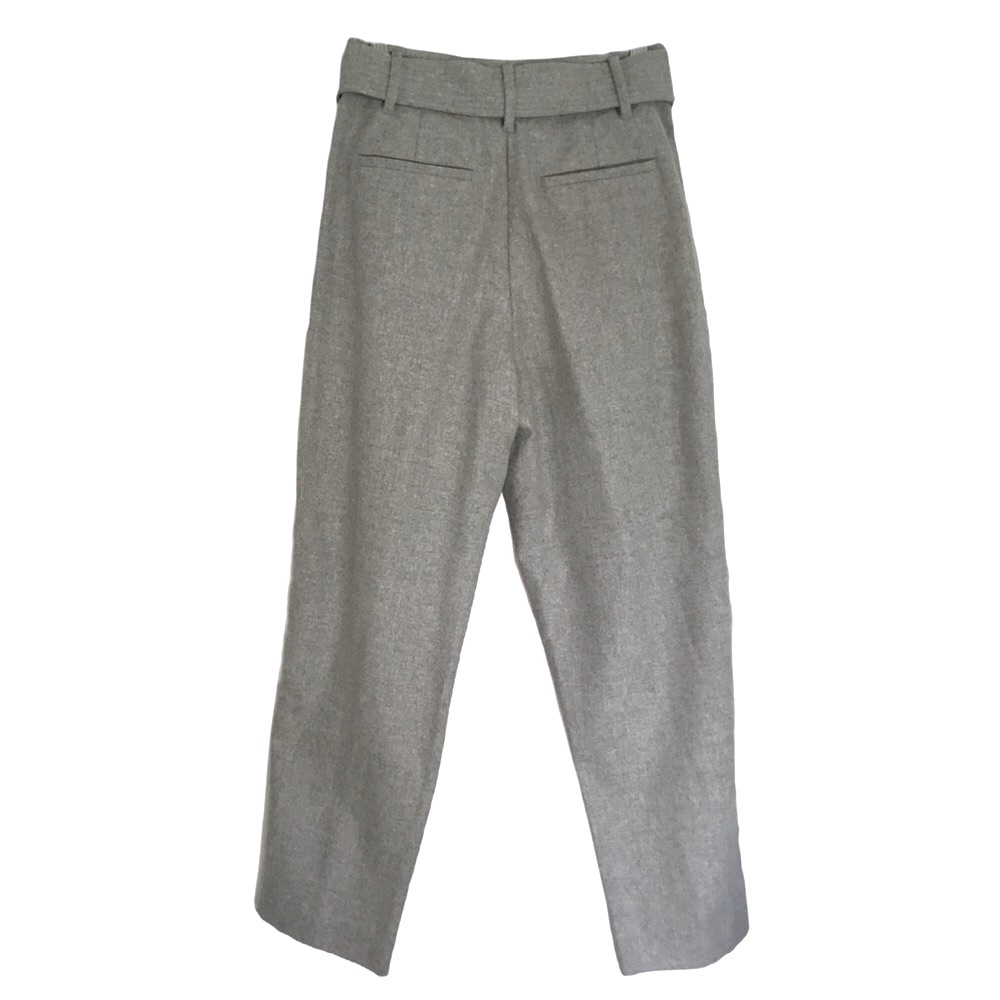 Aritzia Wilfred Jallade TieFront LT Grey Pant Sz 4 - Picture 3 of 6